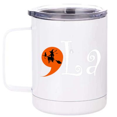 Halloween Comma La Kamala Harris 2024 Presidential 12 oz Stainless Steel Tumbler Cup