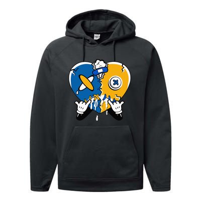 Heart Crying Lover Dunk Low Blue Jay Matching Performance Fleece Hoodie