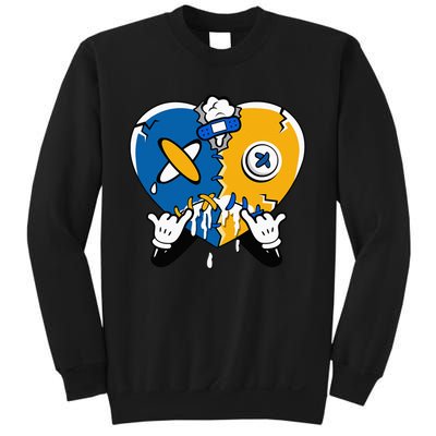 Heart Crying Lover Dunk Low Blue Jay Matching Sweatshirt