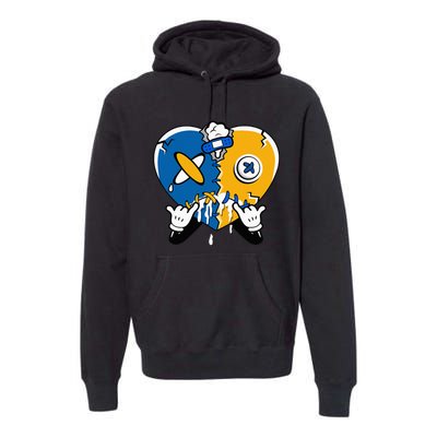 Heart Crying Lover Dunk Low Blue Jay Matching Premium Hoodie