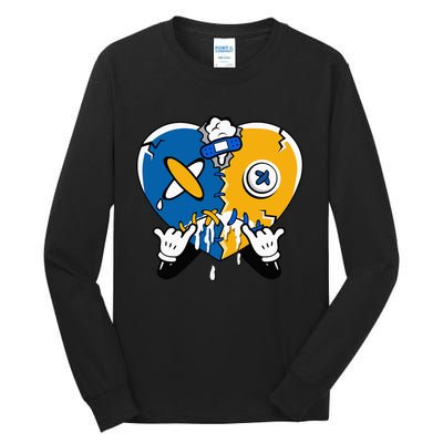 Heart Crying Lover Dunk Low Blue Jay Matching Tall Long Sleeve T-Shirt