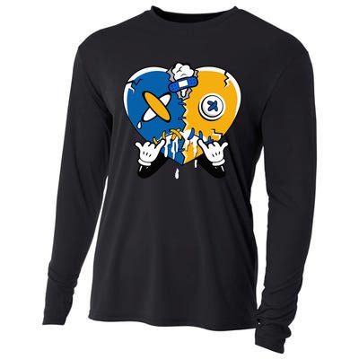 Heart Crying Lover Dunk Low Blue Jay Matching Cooling Performance Long Sleeve Crew