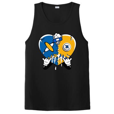 Heart Crying Lover Dunk Low Blue Jay Matching PosiCharge Competitor Tank