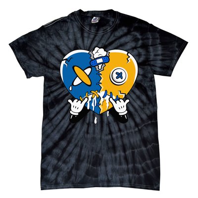 Heart Crying Lover Dunk Low Blue Jay Matching Tie-Dye T-Shirt