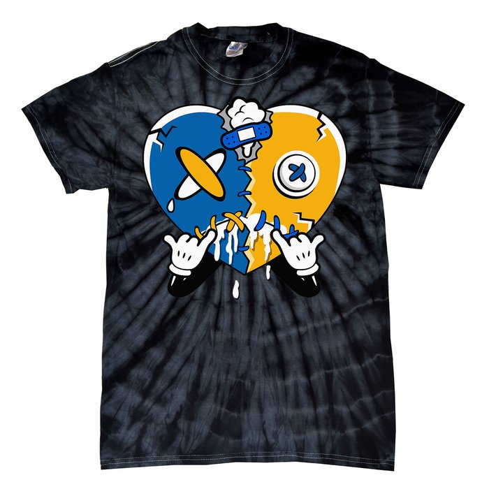 Heart Crying Lover Dunk Low Blue Jay Matching Tie-Dye T-Shirt