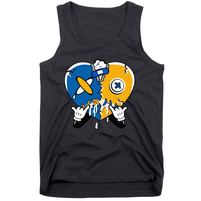 Heart Crying Lover Dunk Low Blue Jay Matching Tank Top