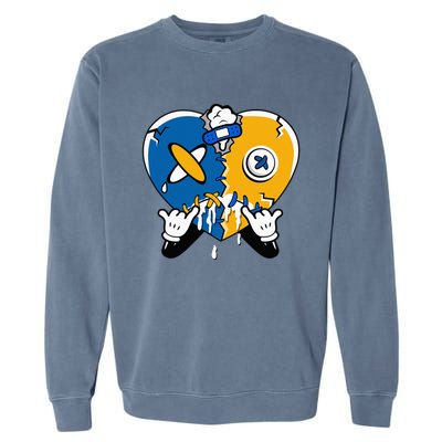 Heart Crying Lover Dunk Low Blue Jay Matching Garment-Dyed Sweatshirt