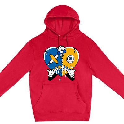 Heart Crying Lover Dunk Low Blue Jay Matching Premium Pullover Hoodie