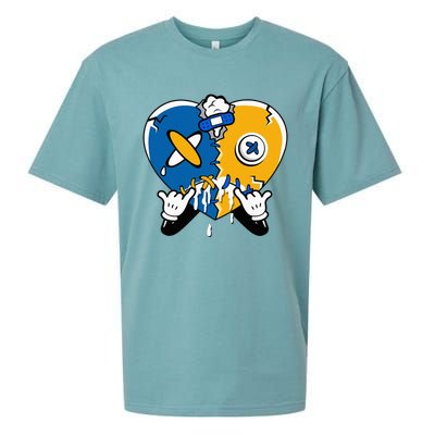 Heart Crying Lover Dunk Low Blue Jay Matching Sueded Cloud Jersey T-Shirt