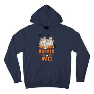 Halloween Cat Lovers Harris Waltz 2024 Vice President Gift Tall Hoodie