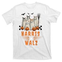 Halloween Cat Lovers Harris Waltz 2024 Vice President Gift T-Shirt