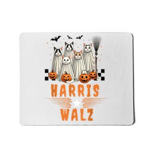 Halloween Cat Lovers Harris Waltz 2024 Vice President Gift Mousepad