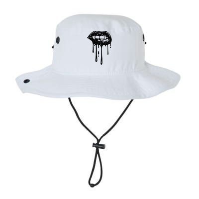 Halloween Cute Lady Vampire Fangs Teeth Female Lips Bloody Gift Legacy Cool Fit Booney Bucket Hat