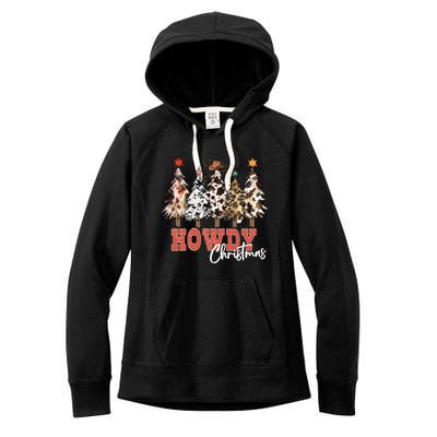 Howdy Christmas Merry Country Christmas Gift Women's Fleece Hoodie