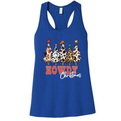 Howdy Christmas Merry Country Christmas Gift Women's Racerback Tank