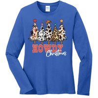 Howdy Christmas Merry Country Christmas Gift Ladies Long Sleeve Shirt