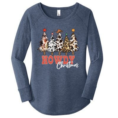 Howdy Christmas Merry Country Christmas Gift Women's Perfect Tri Tunic Long Sleeve Shirt