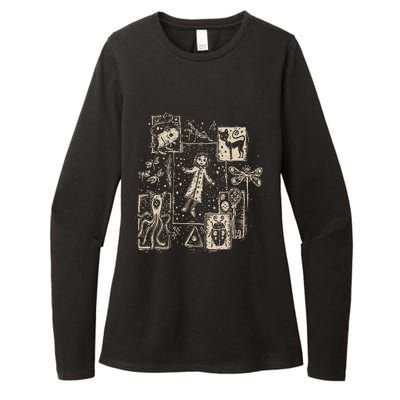 Horror Coraline Movie Womens CVC Long Sleeve Shirt