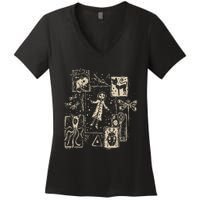 Horror Coraline Movie Women's V-Neck T-Shirt