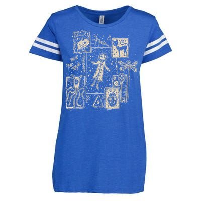 Horror Coraline Movie Enza Ladies Jersey Football T-Shirt