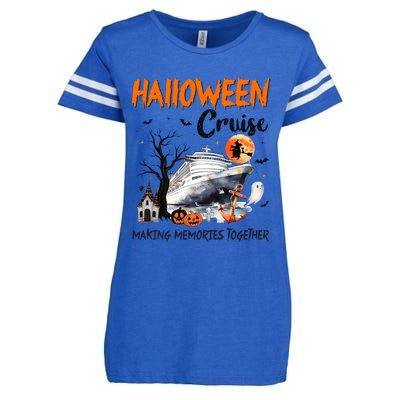 Halloween Cruise Making Memories Together Enza Ladies Jersey Football T-Shirt