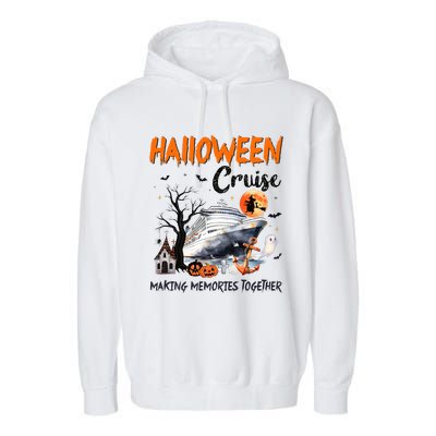 Halloween Cruise Making Memories Together Garment-Dyed Fleece Hoodie