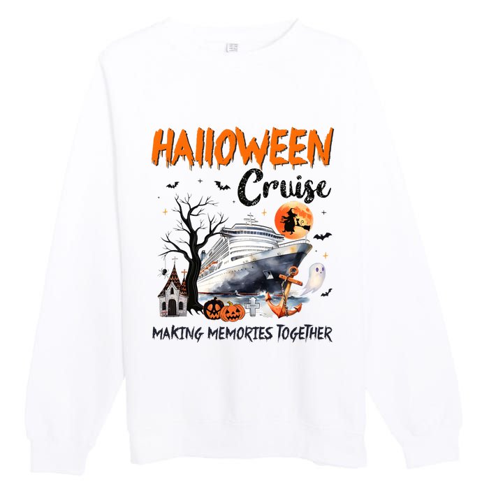 Halloween Cruise Making Memories Together Premium Crewneck Sweatshirt