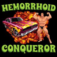 Hemorrhoid Conqueror Meme Weird Offensive Cringe Joke Sustainable Bucket Hat