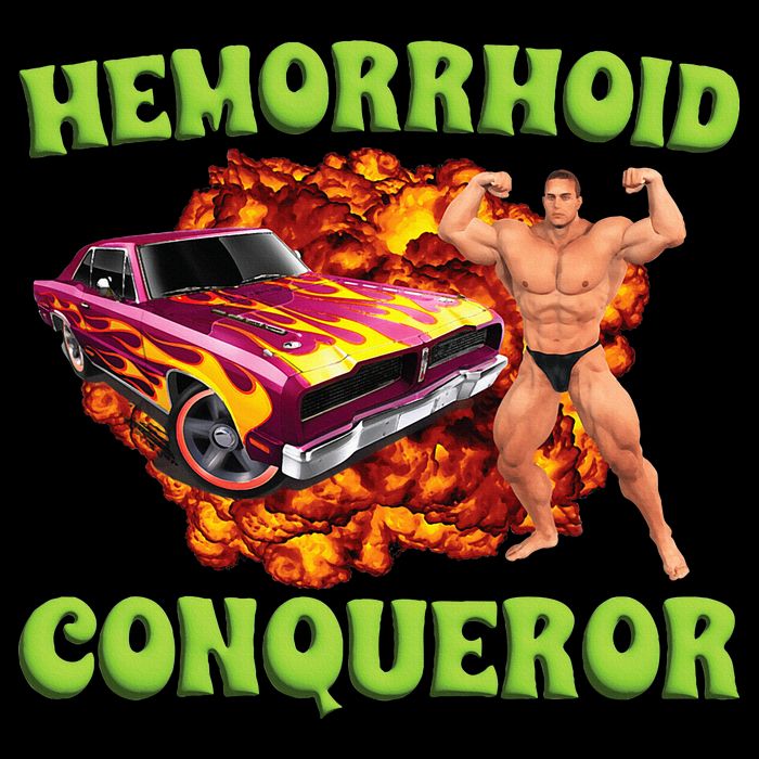 Hemorrhoid Conqueror Meme Weird Offensive Cringe Joke Sustainable Bucket Hat