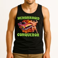 Hemorrhoid Conqueror Meme Weird Offensive Cringe Joke Tank Top