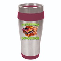 Hemorrhoid Conqueror Meme Weird Offensive Cringe Joke 16oz Travel Tumbler