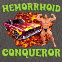 Hemorrhoid Conqueror Meme Weird Offensive Cringe Joke Cotton Canvas Backpack
