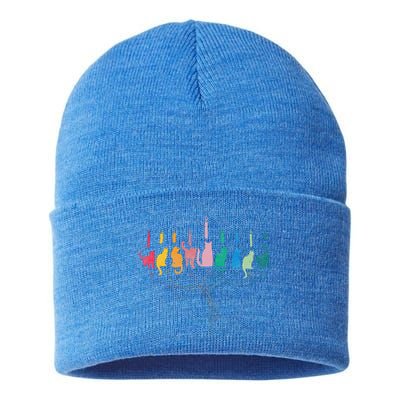 Hanukkah Cat Menorah Meowzel Hanukat Jewish Chanukah Sustainable Knit Beanie