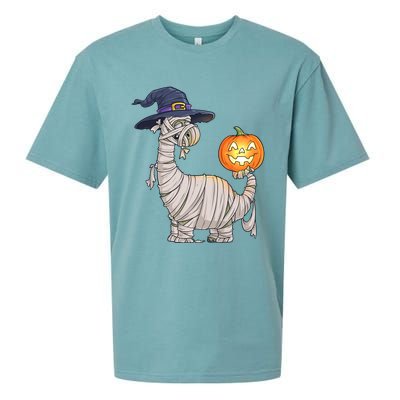 Halloween Costume Mummy Dinosaur Witch Scary Gift Sueded Cloud Jersey T-Shirt