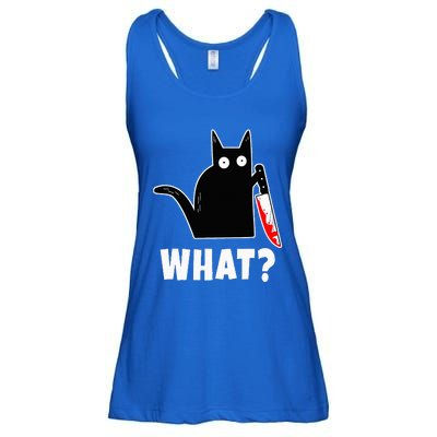 Halloween Costume Murderous Cat Bloody Knife Ladies Essential Flowy Tank