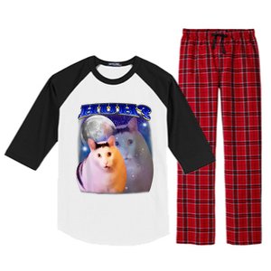 Huh Cat Meme Raglan Sleeve Pajama Set