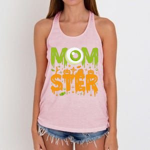 Halloween Costume Momster Spooky Halloween Women's Knotted Racerback Tank