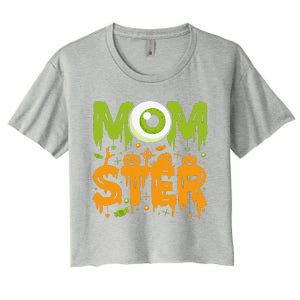 Halloween Costume Momster Spooky Halloween Women's Crop Top Tee