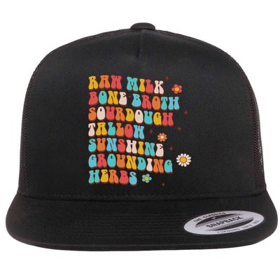 Homestead Crunchy Mom Raw Milk Homestead Holistic Mama Flat Bill Trucker Hat