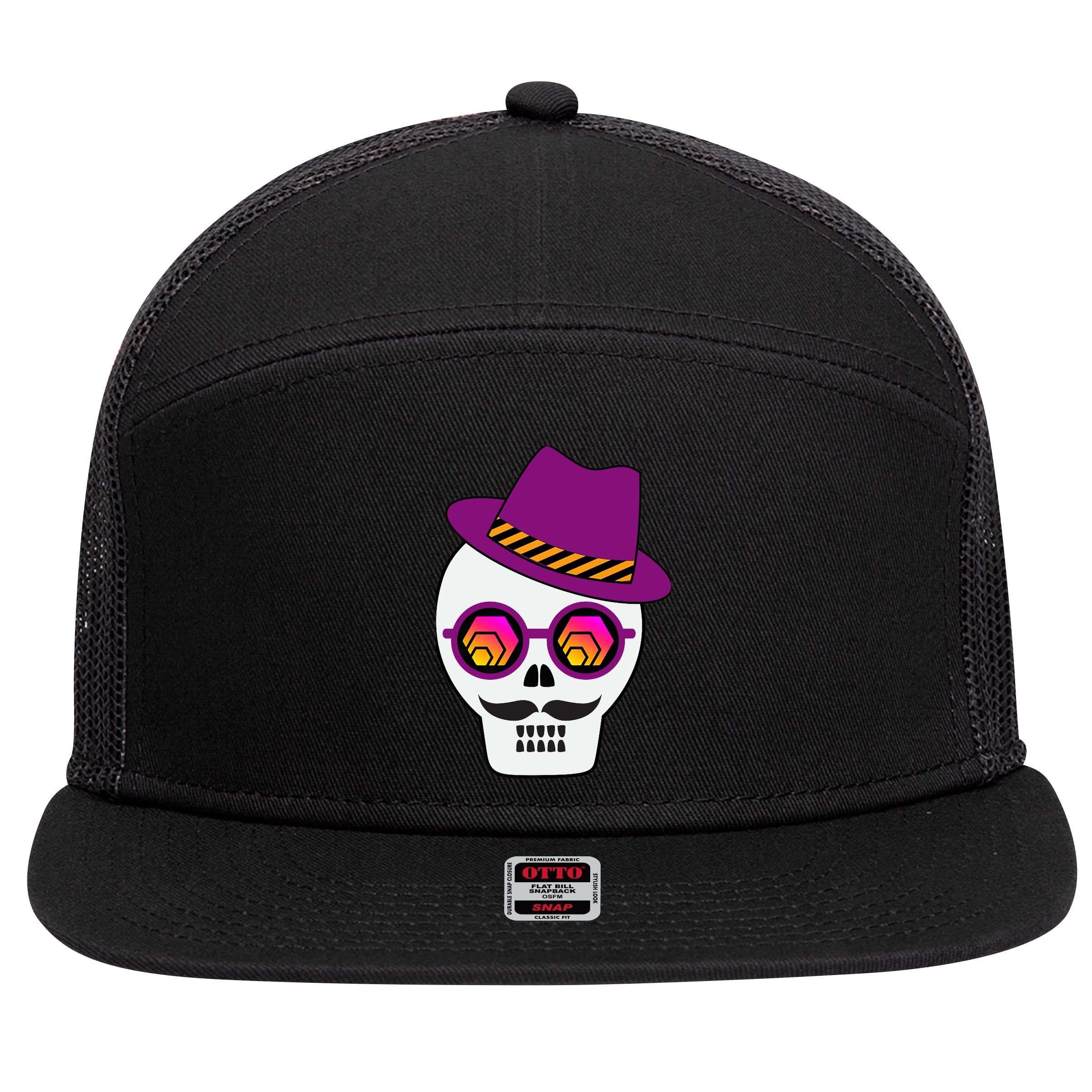 Hex Crypto Mr Hexican Premium 7 Panel Mesh Trucker Snapback Hat
