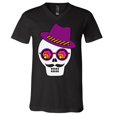 Hex Crypto Mr Hexican Premium V-Neck T-Shirt