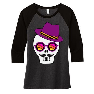Hex Crypto Mr Hexican Premium Women's Tri-Blend 3/4-Sleeve Raglan Shirt