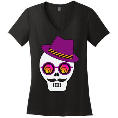Hex Crypto Mr Hexican Premium Women's V-Neck T-Shirt