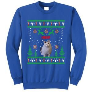 Huh! Cat Meme Popular Internet Meme Cat Day Christmas Gift Sweatshirt