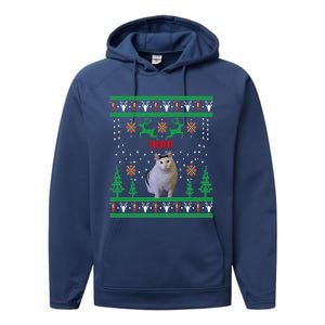 Huh! Cat Meme Popular Internet Meme Cat Day Christmas Gift Performance Fleece Hoodie