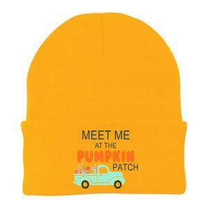 Halloween Costume Meet Me At The Pumpkin Patch Cool Gift Knit Cap Winter Beanie