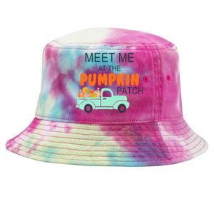 Halloween Costume Meet Me At The Pumpkin Patch Cool Gift Tie-Dyed Bucket Hat