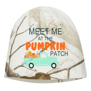 Halloween Costume Meet Me At The Pumpkin Patch Cool Gift Kati - Camo Knit Beanie