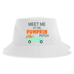 Halloween Costume Meet Me At The Pumpkin Patch Cool Gift Sustainable Bucket Hat