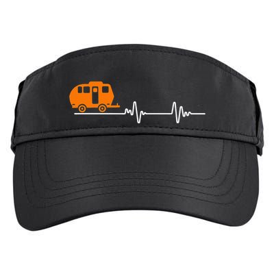 Heartbeat Caravan Motorhome Gift ECG Camper Camping Adult Drive Performance Visor